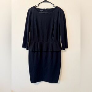 Talbots Black 3/4 Sleeve Dress